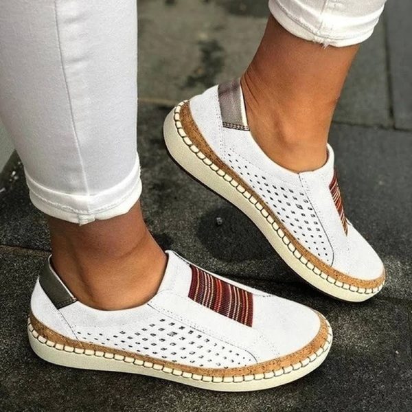 Orthopedic Women Shoes Slip On Breathable Comfortable Walking Sneakers ...