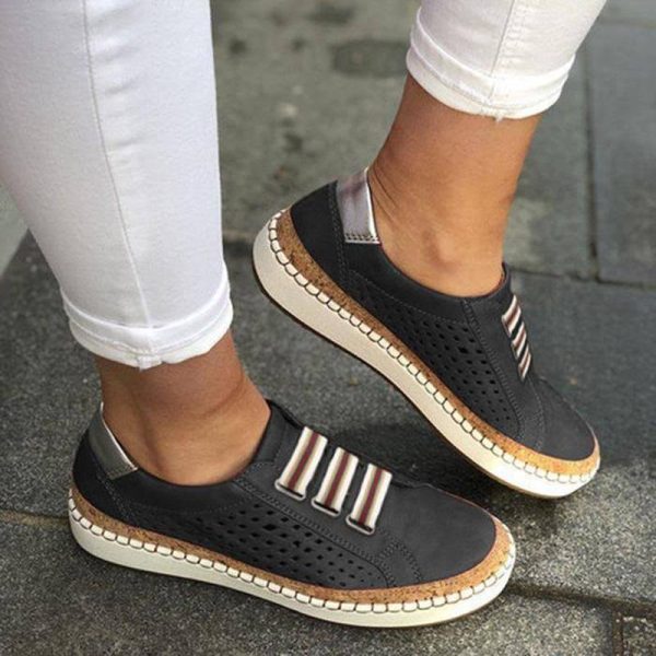 Orthopedic Women Shoes Slip On Breathable Comfortable Walking Sneakers ...