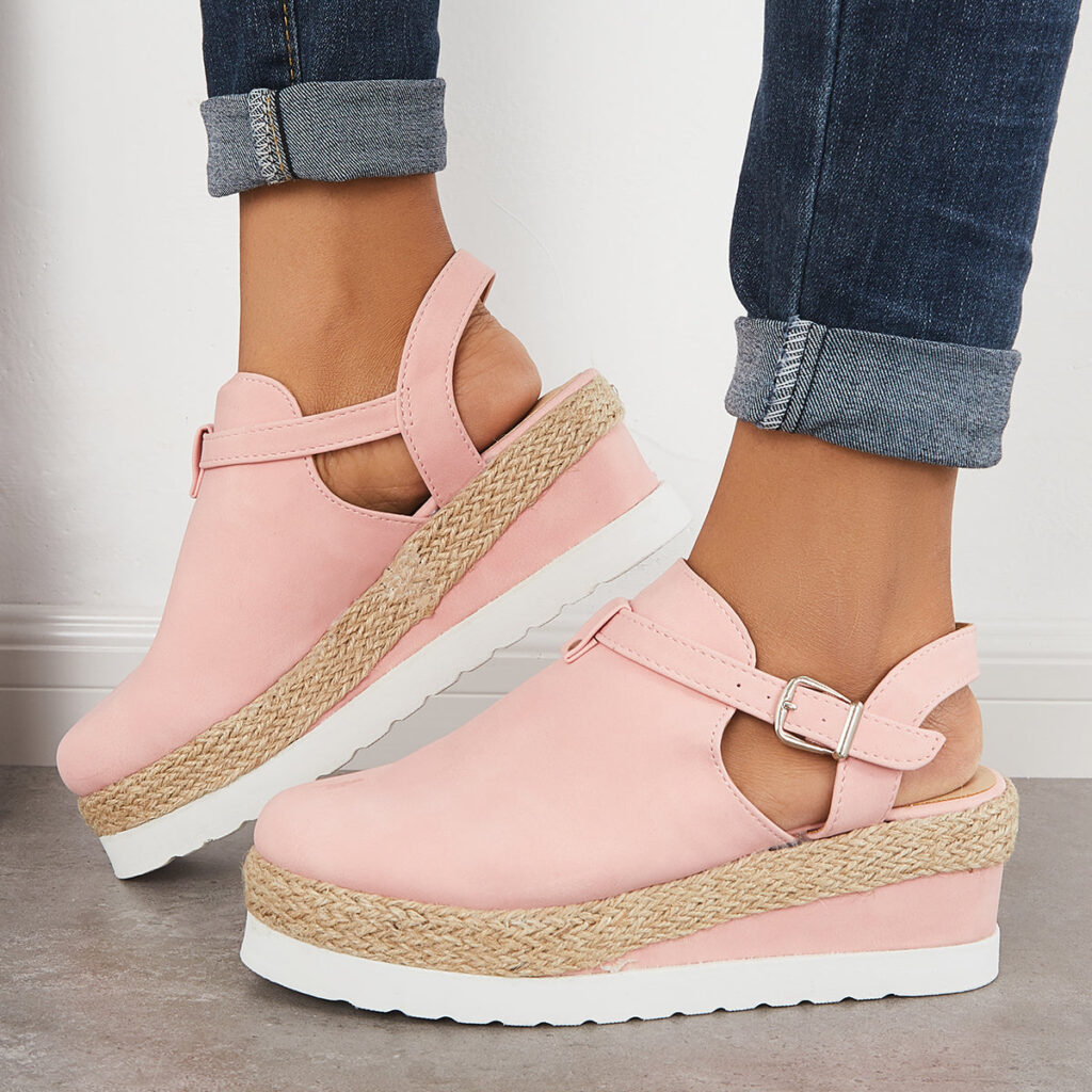 espadrilles closed toe platform
