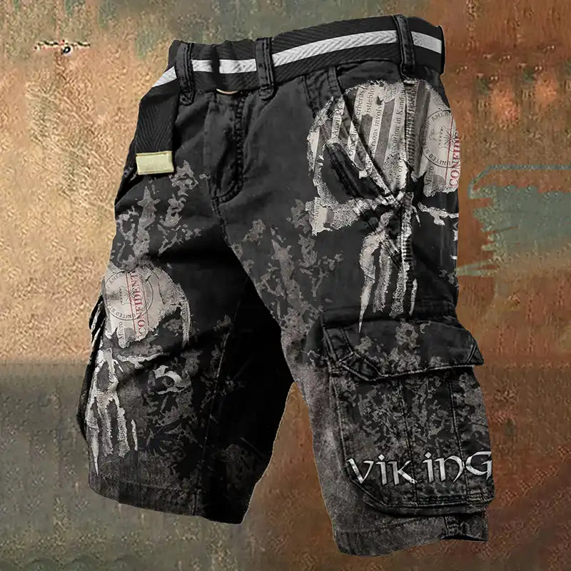 Viking_Warrior_Printed_Cargo_Shorts_Men_s_Casual_Sports_Pants_3