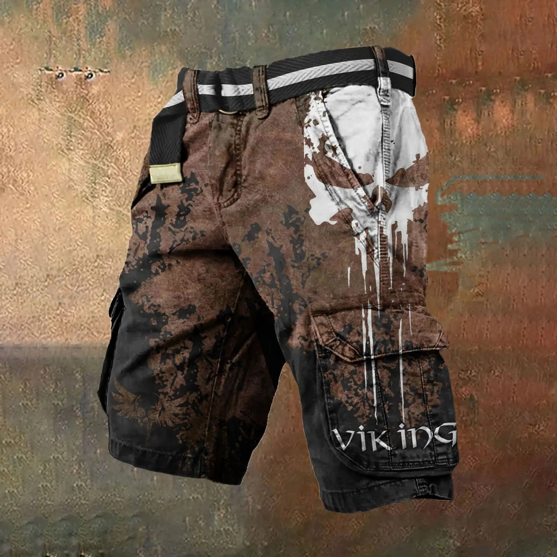Viking_Warrior_Printed_Cargo_Shorts_Men_s_Casual_Sports_Pants_5